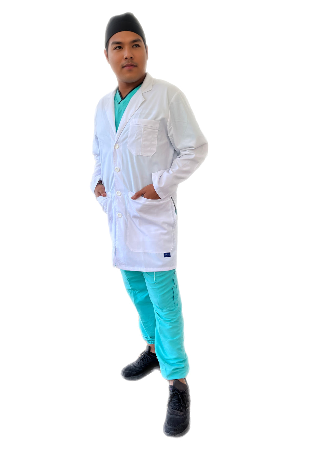 Bata 100% algodón Hombre Stanford Anti bacterial y repelente a residuos