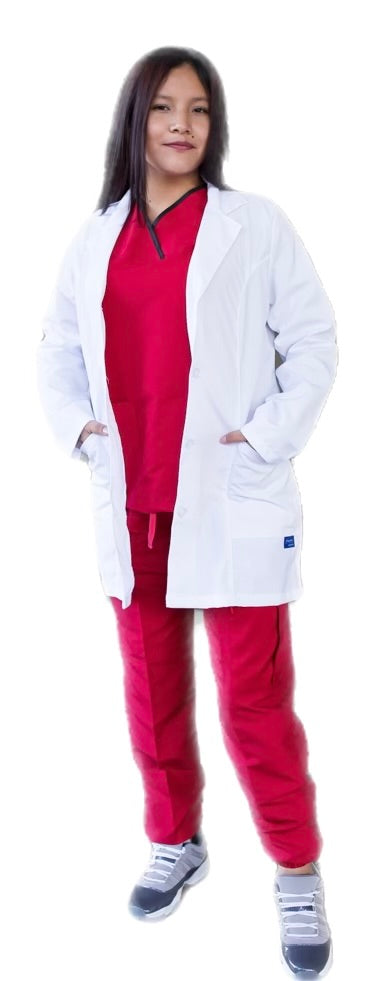 Bata medica Dama Antibacterial y repelente a residuos Uniformes Stanford