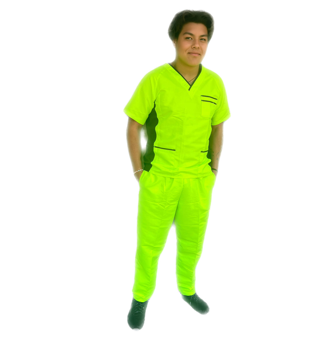 Pijama Quirúrgica de Hombre Uniformes Stanford con filipina Guatemala y pantalón recto