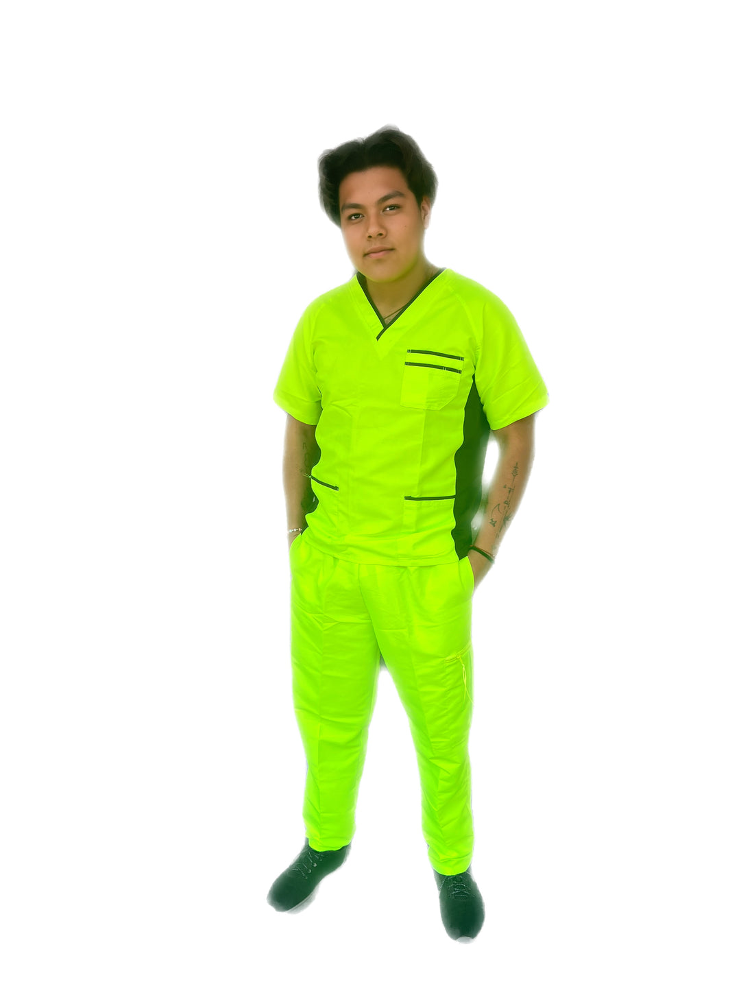 Pijama Quirúrgica de Hombre Uniformes Stanford con filipina Guatemala y pantalón recto