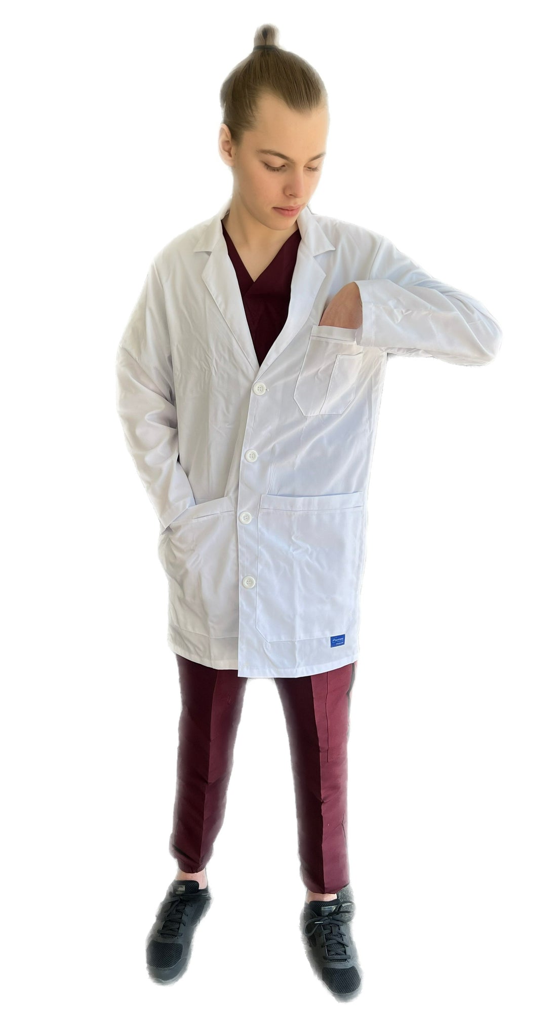 Bata Repelente Antifluido para hombre clínica uniformes Stanford