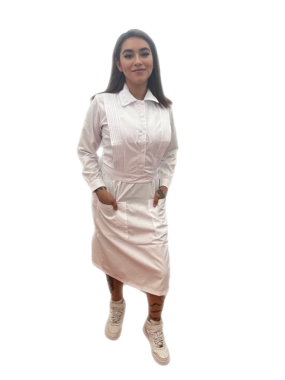 Vestido de enfermería uniforme médico