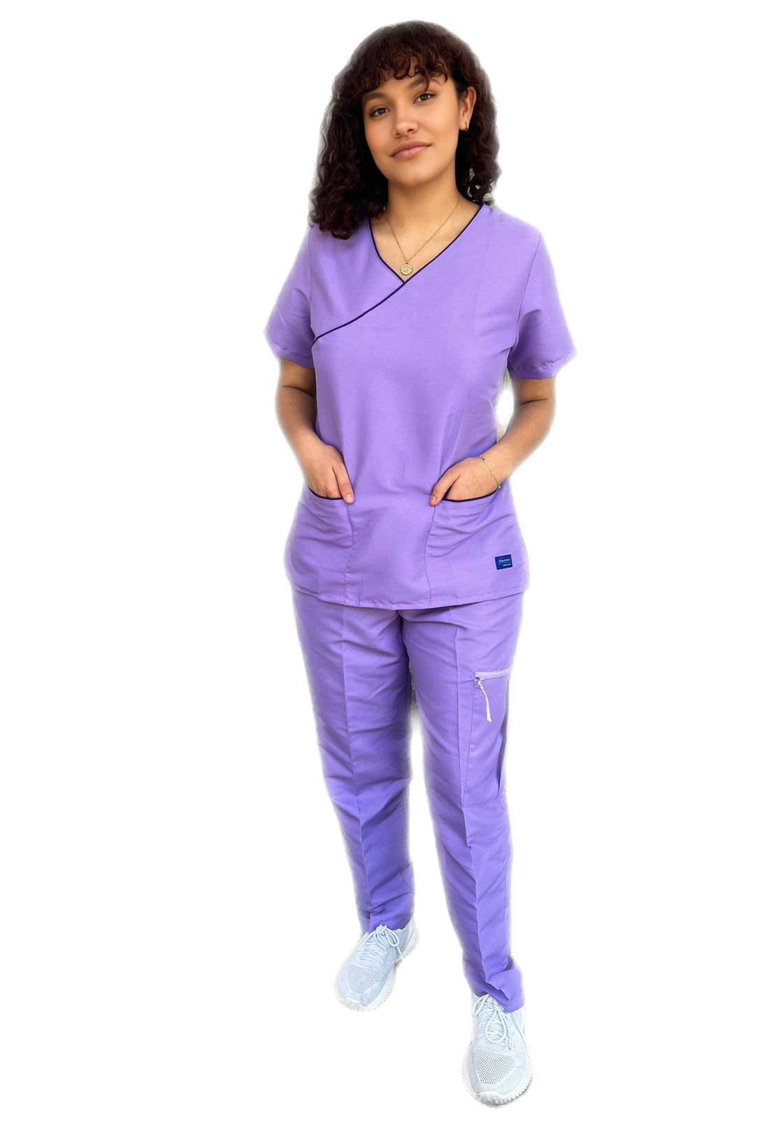 Pijama quirúrgica de Dama stretch Cruzada Stanford repelente a