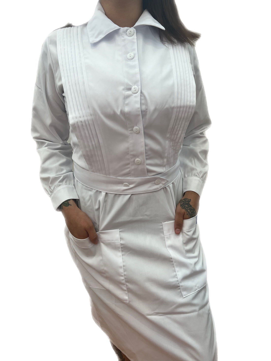 Vestido de enfermería uniforme médico